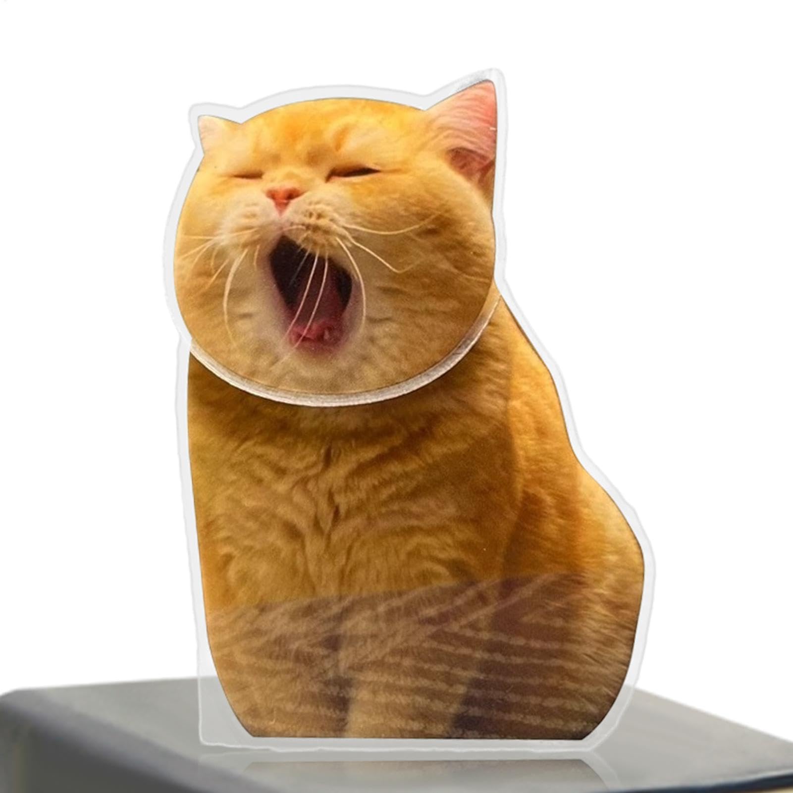 Eoixuqba Dashboard Bobblehead Cat, Cute Ornaments for Dashboard, Shaking Head Ornament for Car Dashboard, Acrylic Dashboard Decorations, Desktop Decor