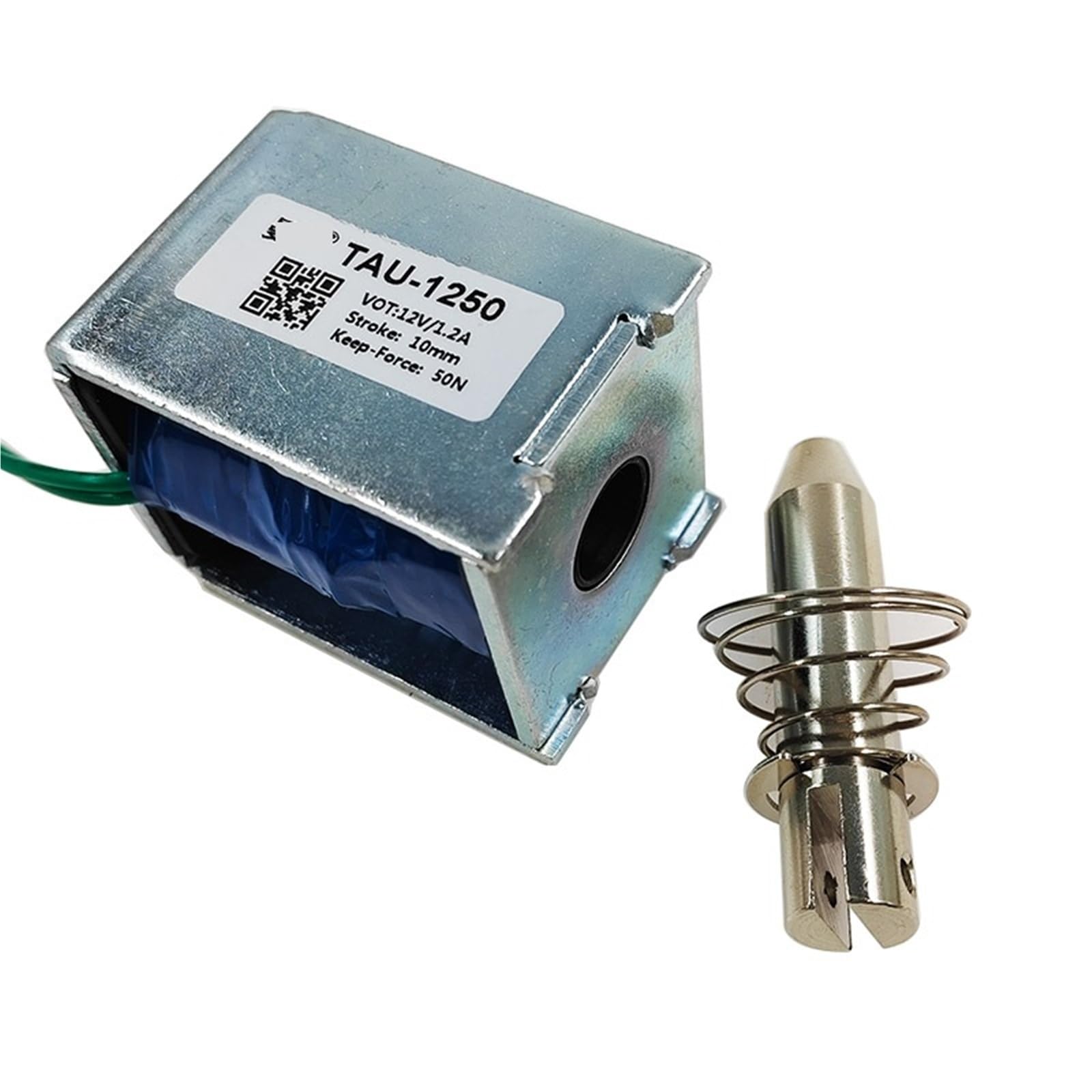 Solénoïde push pull 50N cadre ouvert TAU-1250T à action linéaire 24V