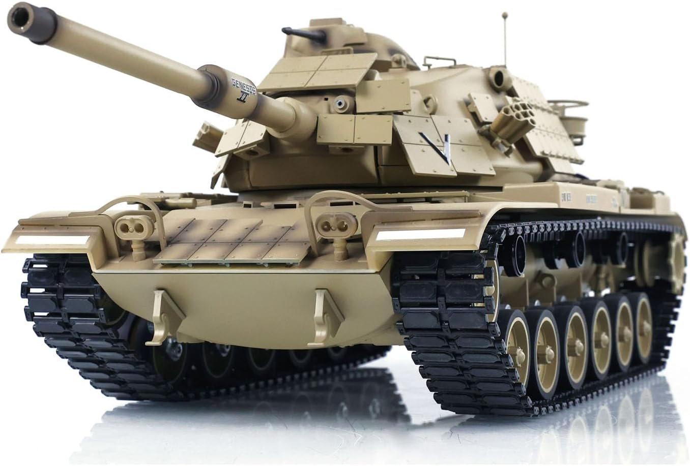 TOUCAN RC HOBBY US in Stock Tongde 1/16 RC Battle Tank M60A1 ERA USA BB Infrared Battle Toy RTR 320° Model