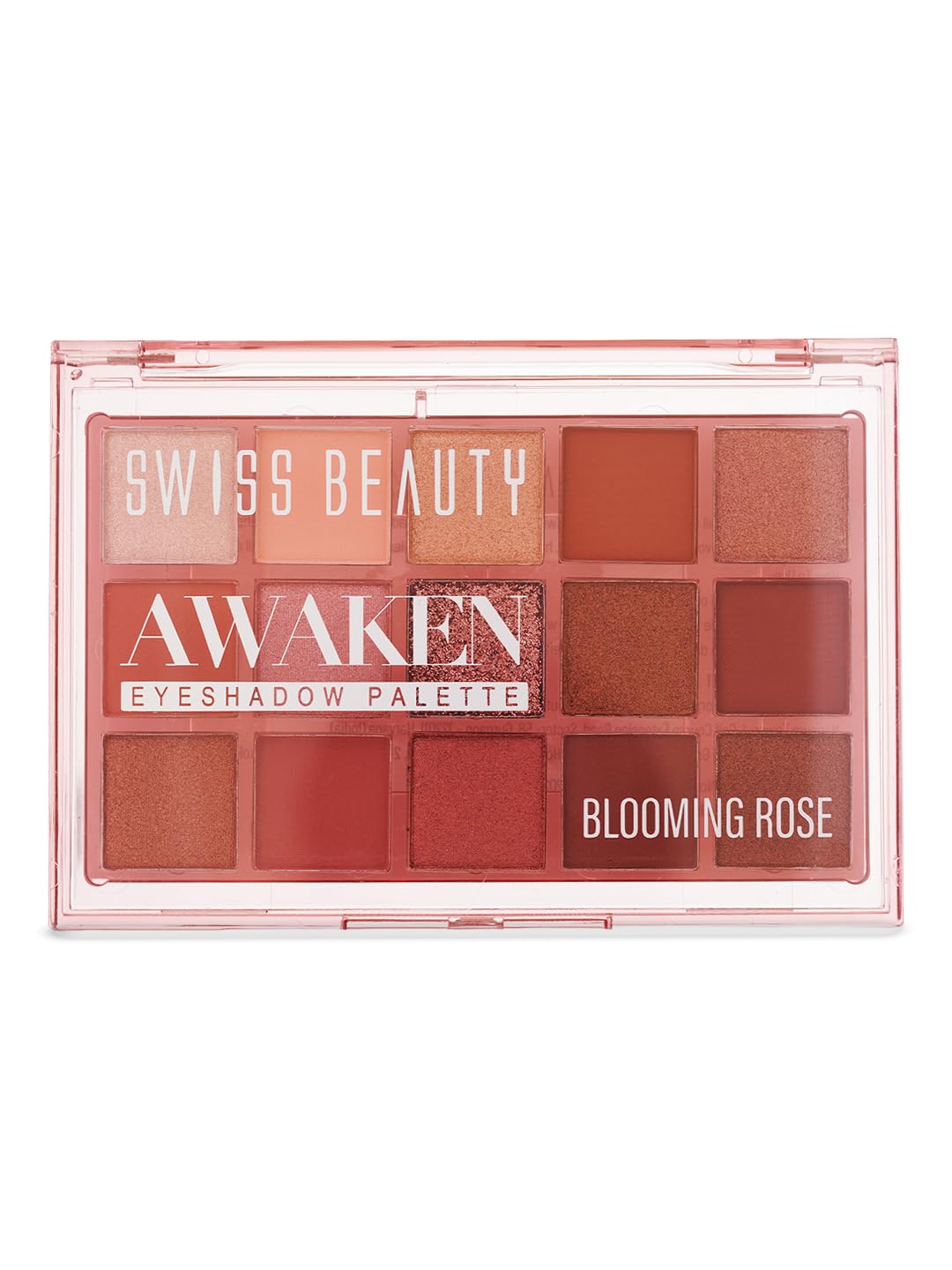 Swiss Beauty Awaken Eyeshadow Palette | Matte + Shimmer Finish | Long-Lasting | Blendable | Shade- 1. Blooming Rose, 11g-image-4