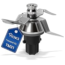VIOKS Gruppo Coltelli TM31 di Ricambio per Vorwerk Thermomix Gruppo Lame TM31 – Gruppo Coltelli Bimby TM31 in Acciaio Inox SUS420