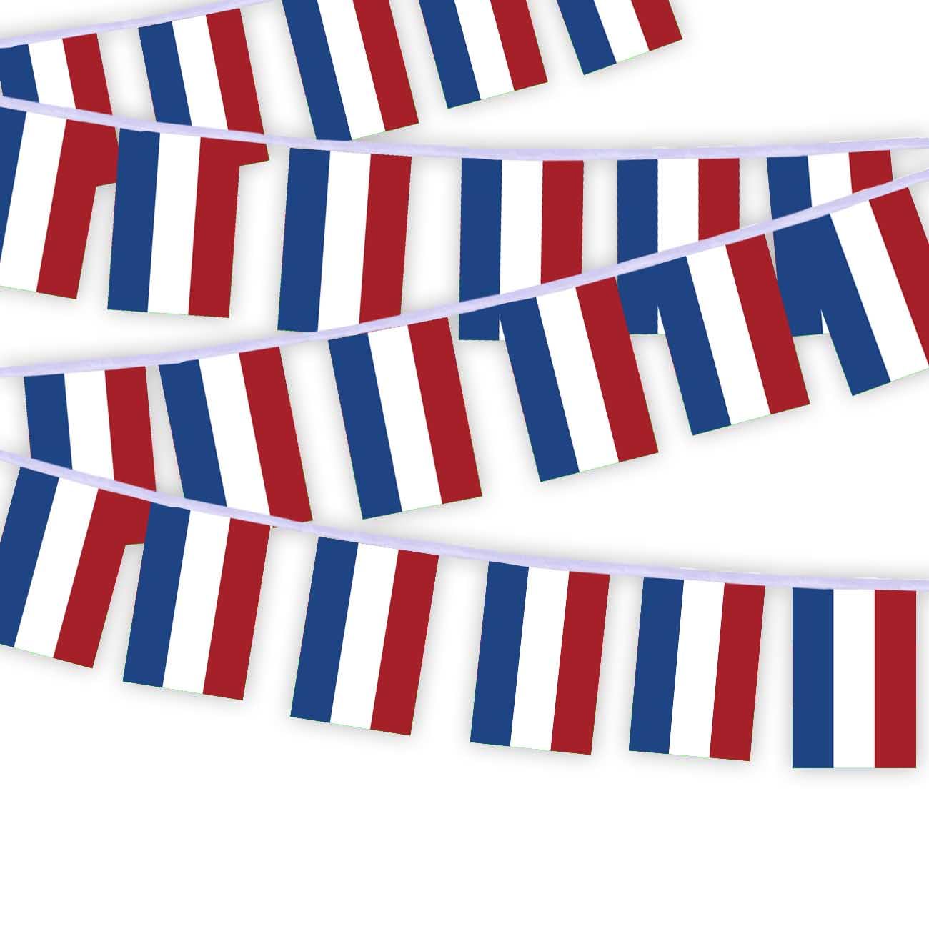 30 PCS Netherlands Flag String,32 FT Dutch Decor Bunting,Decoration Banner for Outdoor Indoor Patio Yard Decor — image 1