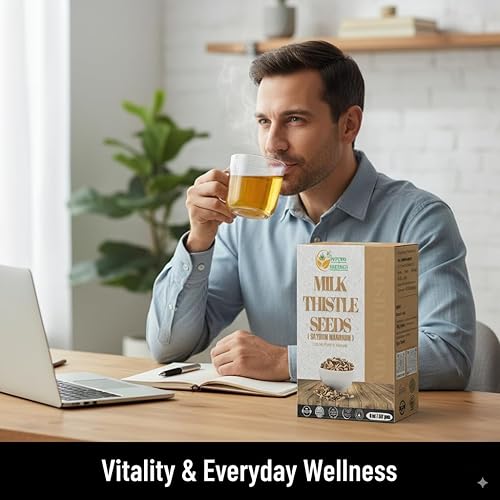 Miniatura 8 de Semillas de hierba de cardo mariano semilla de cardo Mariano Orgánico para un apoyo óptimo al hígado, desintoxicación natural y bienestar,