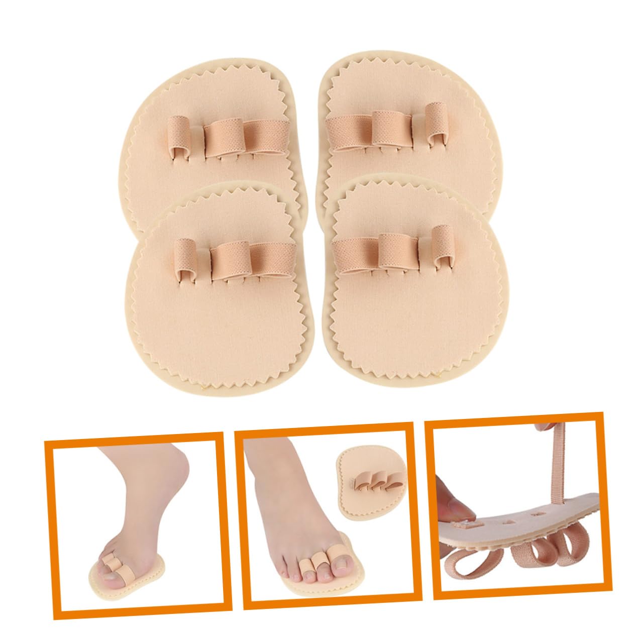 Gogogmee Straightener for Women Straighteners for Curled Toes Bunion Corrector Pads Separators for Overlapping Relief