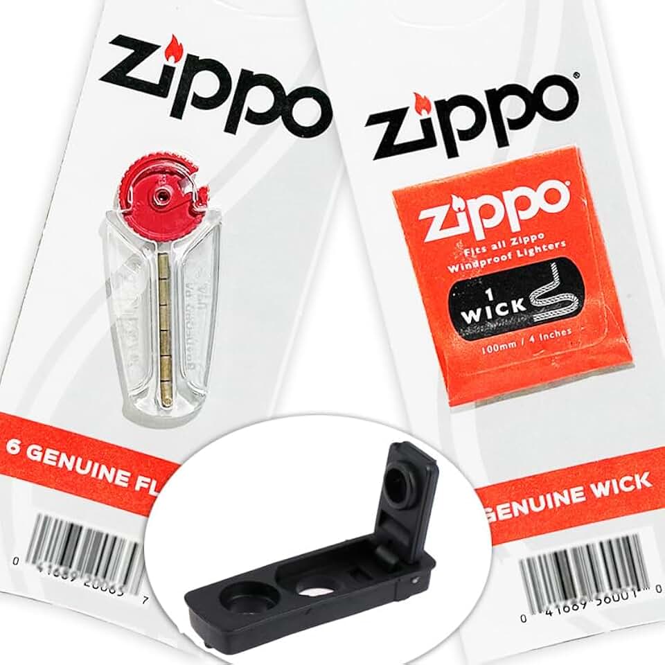 Kit Original Pedra e Pavio Para Isqueiros + Vedação Anti-evaporação
