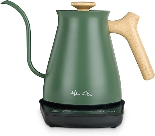 Harriet Gooseneck Electric Kettle - 1200W Fast Heat, 0.8L Stainless