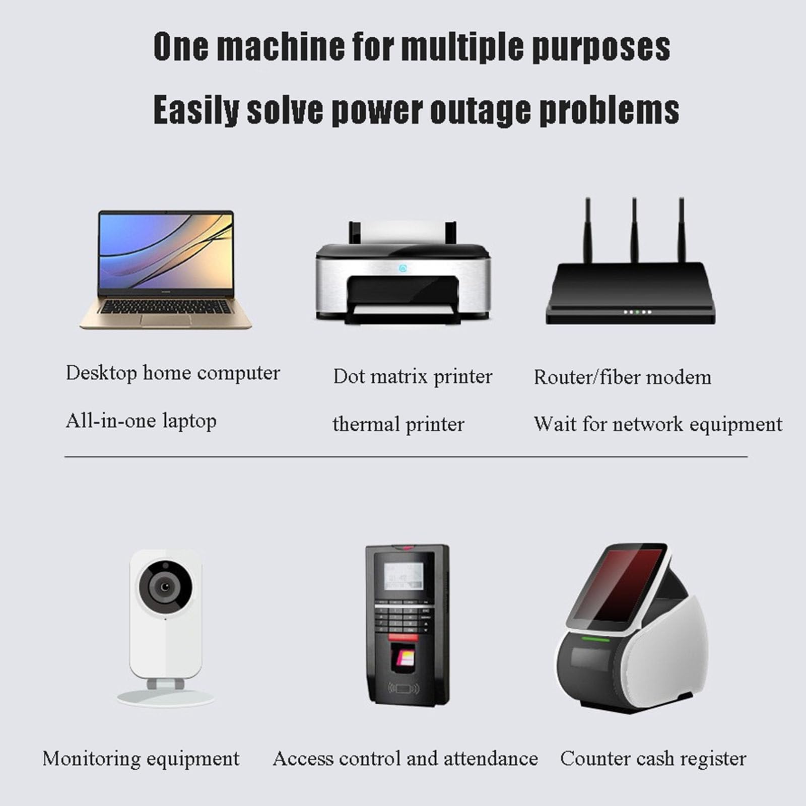 Zasilacz UPS Awaryjny zasilacz awaryjny Zabezpieczenie przed awarią zasilania Router komputerowy 1000VA/600W