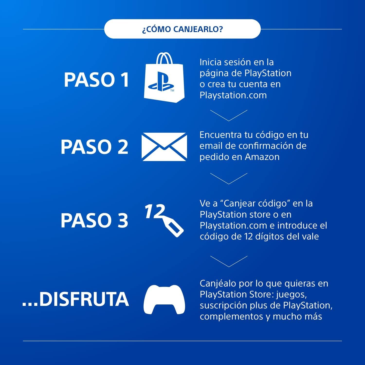 Playstation Sony 5 - Mando inalámbrico DualSense + 10 Store Tarjeta Regalo | PSN Cuenta española [Código por correo]