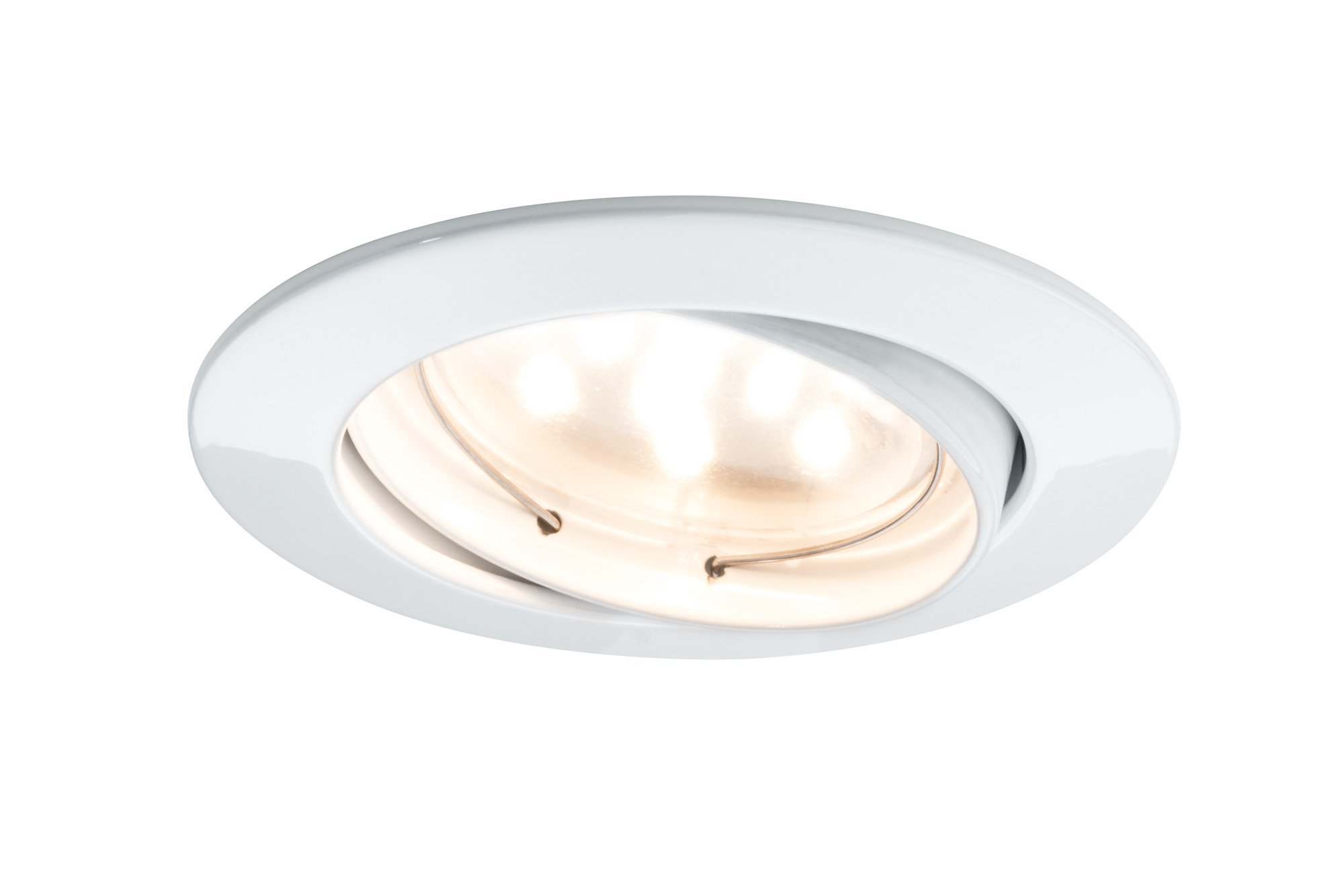 Paulmann 927.65 Premium EBL Set Coin klar rund schwenkbar LED 3x6,8W 2700K 230V 51mm Weiss matt 92765 Spot Einbaustrahler Einbauleuchte