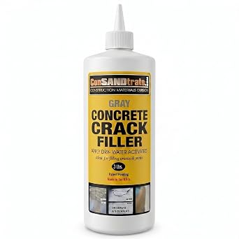 ConSandtrate Concrete Crack Filler - Gray - 3 lb. Single Bottle - Polymer Based Sealant for Filling in Concrete Cracks on Driveways, Walkways and Patios Gray