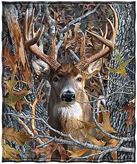 Dawhud Direct Fleece Throw Blanket (Camo Buck Deer)