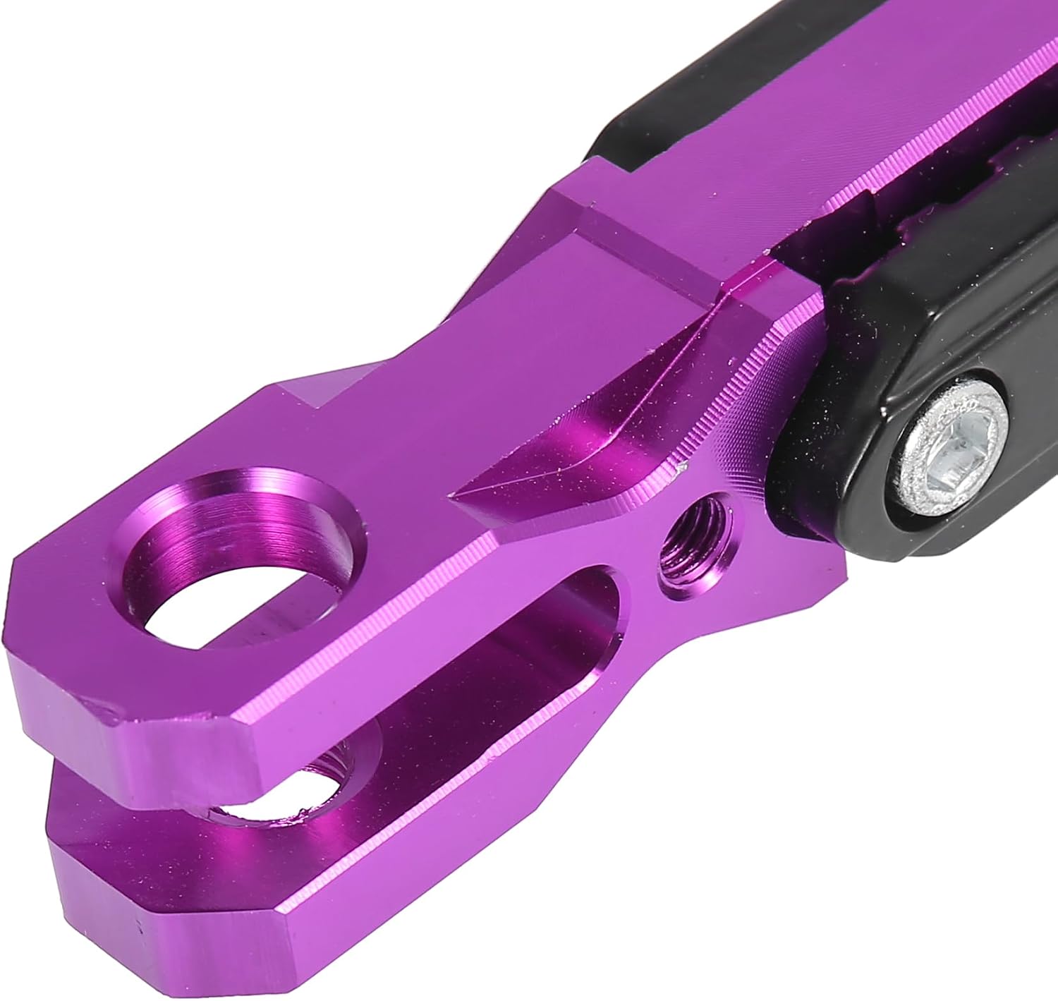 Motoforti Universal Aluminum Alloy Motorcycle Kickstand Adjustable Side Parking Foot Support Stand Holder Motorcycle Accessories Purple
