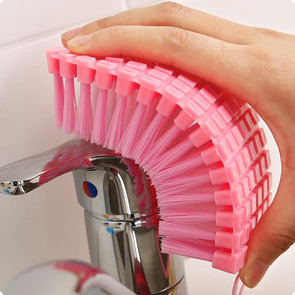 Flexible Plastic Cleaning Brush | Multi-Purpose Scrub Brush for Home, Kitchen & Bathroom Cleaning | Durable Hard Bristle Cleaner Tool for Tiles, Sink, Stove, Corners & Narrow Spaces-picture-31