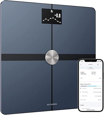 Withings Body+ Smart Wi-Fi bathroom scale for Body Weight - Digital Scale and Smart Monitor Incl. Body Composition Scales ...