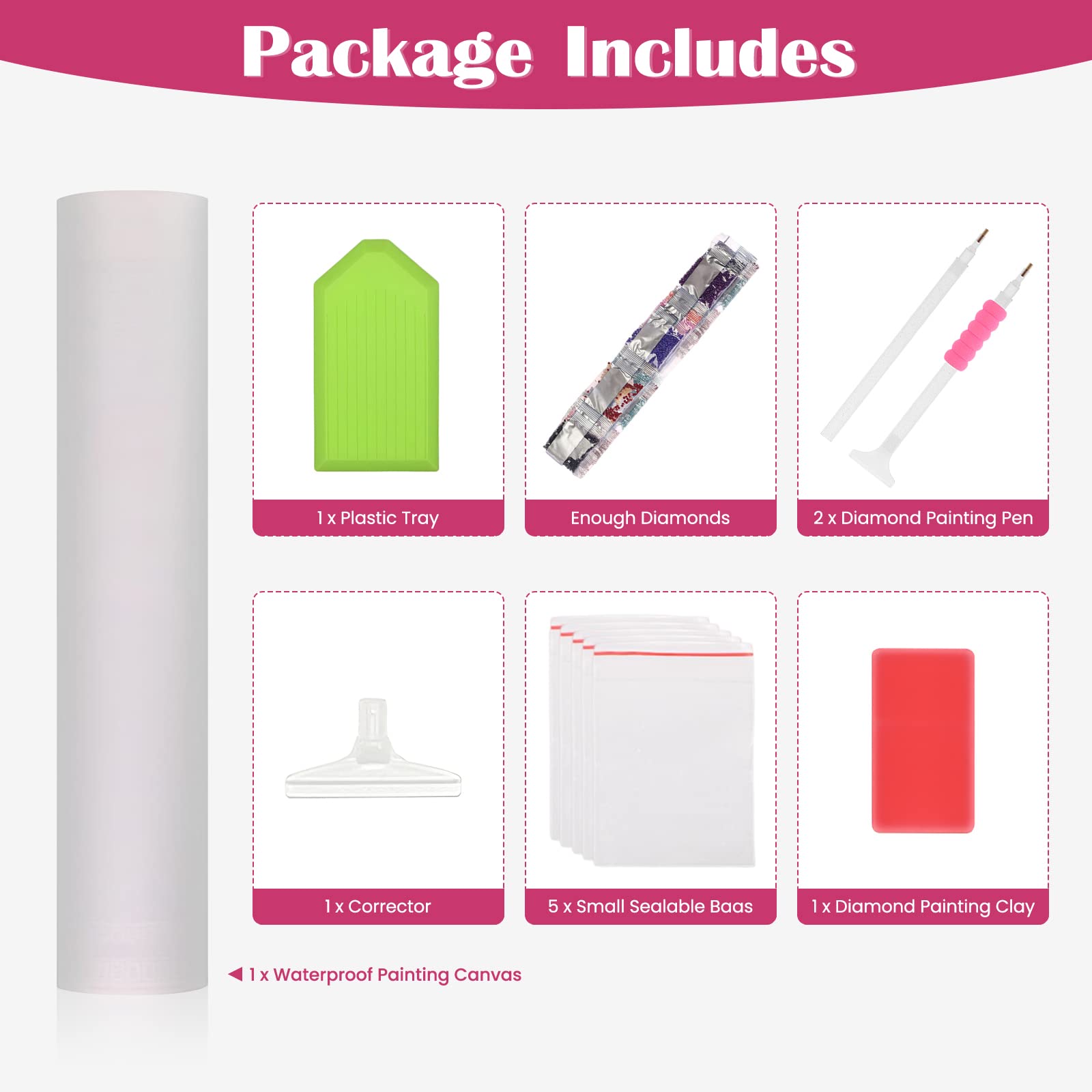 Kit De Pintura De Diamantes Para Niños | Bolso Unicornio Morado | Manualidad Completa Para Regalar A 4-10 Años | Joozmui