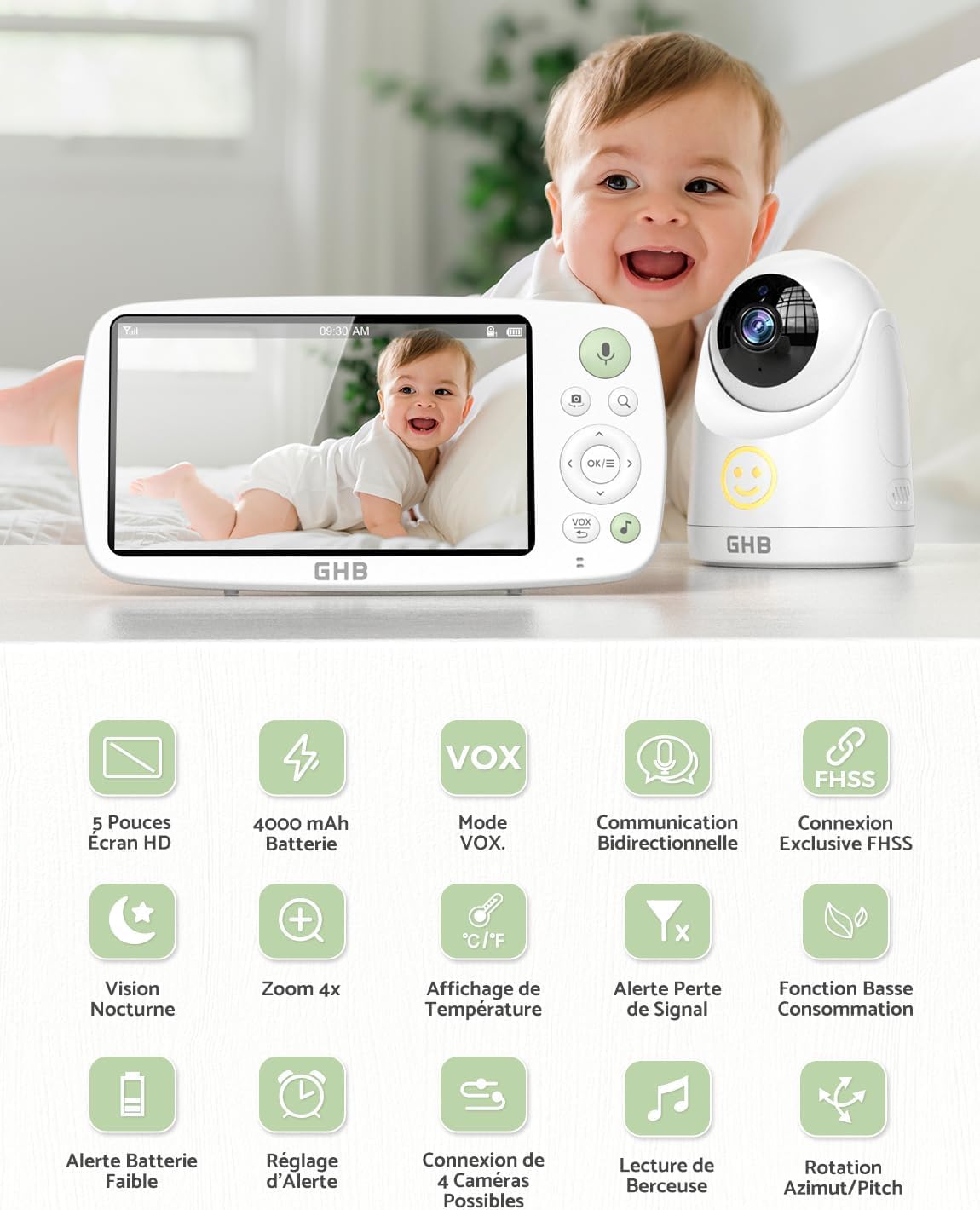 GHB Baby Monitor Features Overview