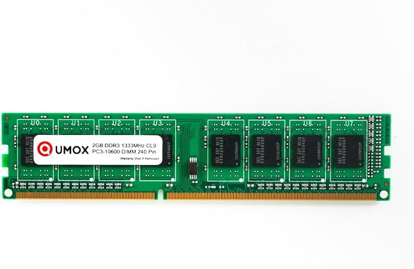 QUMOX Memoria Dimm 2GB DDR3 1333 1333MHz PC3-10600 PC-10600 (240 Pines) para computadora pc Escritorio - 1