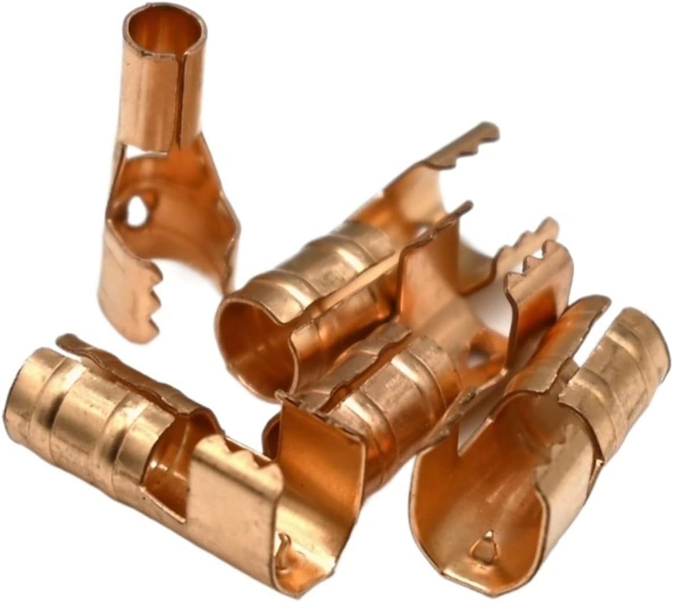 10pcs 4mm/6mm Crimp Wire Terminal Ignition Coil Copper Connector Plug Contact pin Burner Joint Electrode Spark Parts