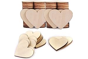 100 Pcs 2 inch Heart Craft Cutouts: Crafting Inspiration at Your Fingertips