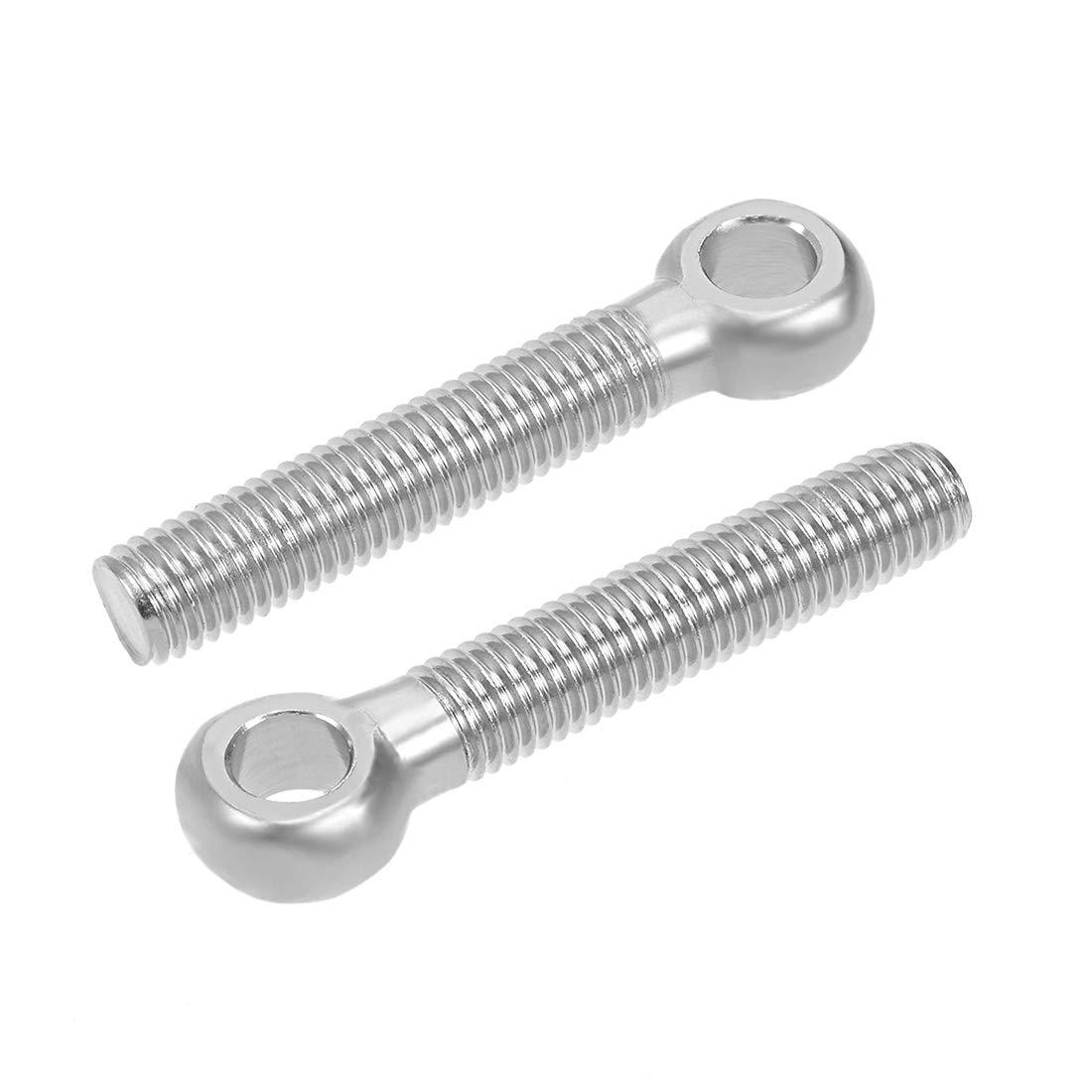 uxcell M12 x 70mm 304 Stainless Steel Machine Shoulder Lift Eye Bolt Rigging 10pcs
