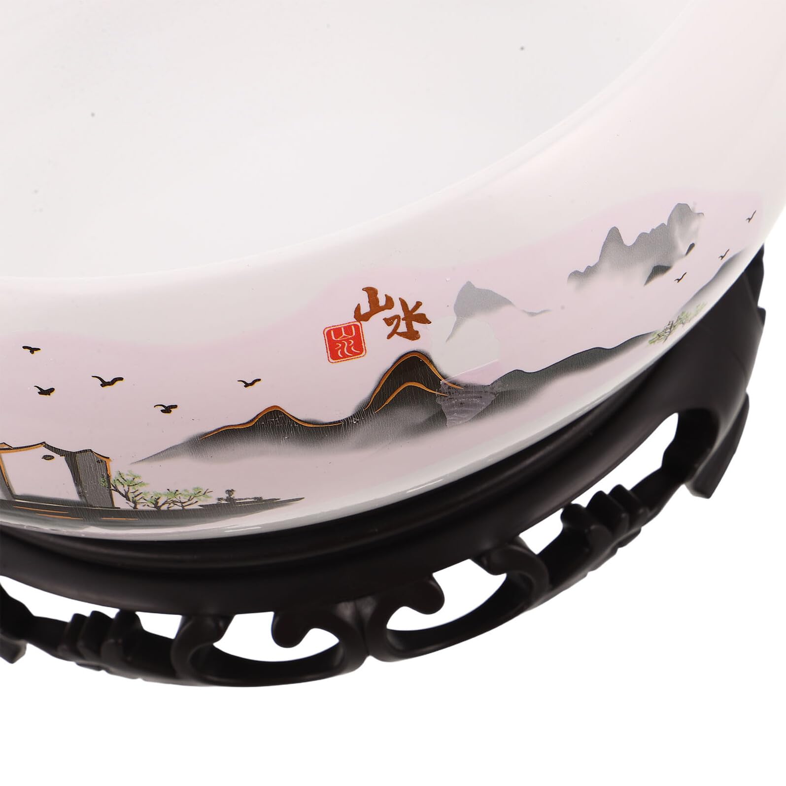 Toyvian Ceramiczna Doniczka Hydroponiczna Lotus Bowl Biała Porcelana z Podstawą Hydroponiczny Poidełko Do Roślin Wodnych i Kwiatów Wewnętrznych Stabilny Doniczkowy Pojemnik Lilii Wodnej
