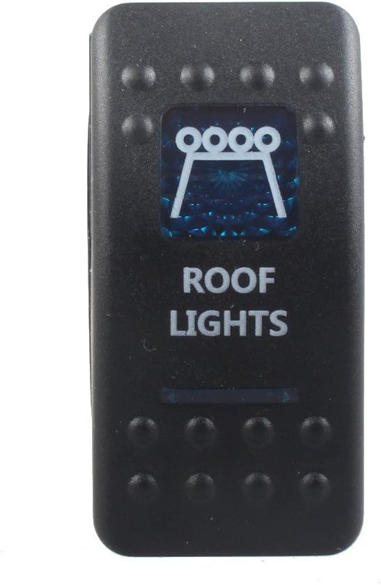 Etopars Car Auto 12V 20A 24V 10A Blue LED Light Lamp Rocker - View #2