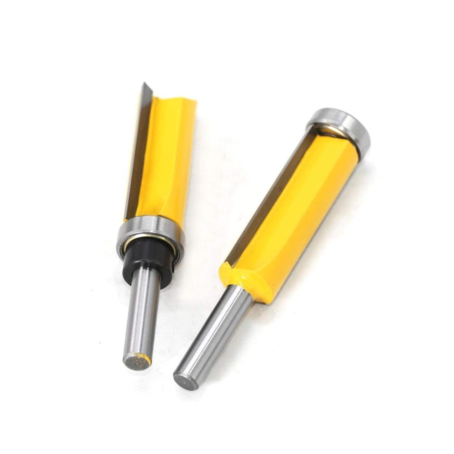 8mm Flush Trim Pattern Router Bit with Top Bottom Bearing for Woodworking Home and DIY(Pattern bit)