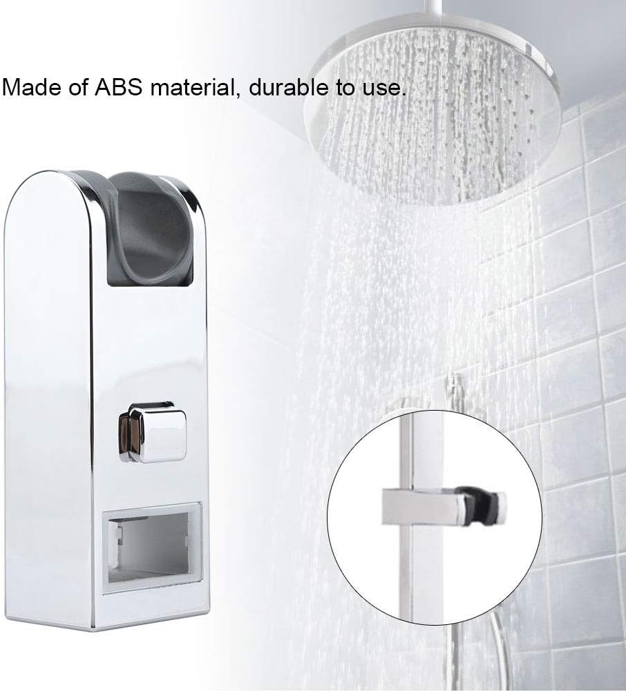 Shower Head Holders, Adjustable Replacement Hand Shower Rail Head Slider Clamp Holder Bracket 30*15, ABS Chrome-Plated - Image 3