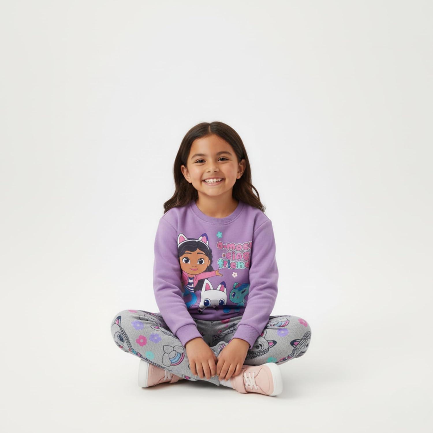 DREAMWORKS GABBY'S DOLLHOUSE Girls Sweatshirt and Pants Set 2 Piece for Toddler and Big Kids - Image 6