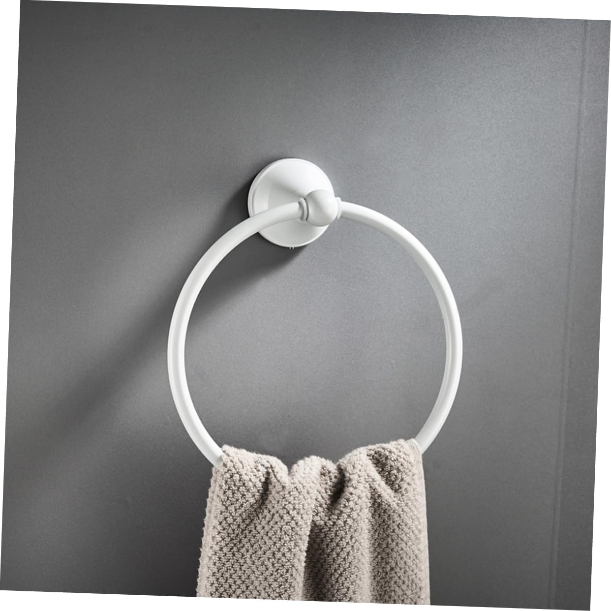 Copper Material Round Towel Ring Bathroom Towel Rack Over Door Hanging Brushed Old Elegant Design