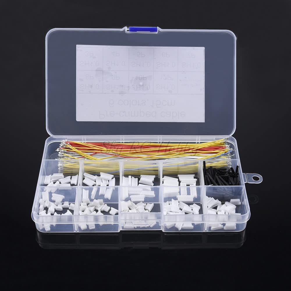 Pre-Crimped Cables and SH1.0 Connectors for SP Racing F3 Omnibus F4 Pro F7 RC Racing Drone Silicone 15cm Wire