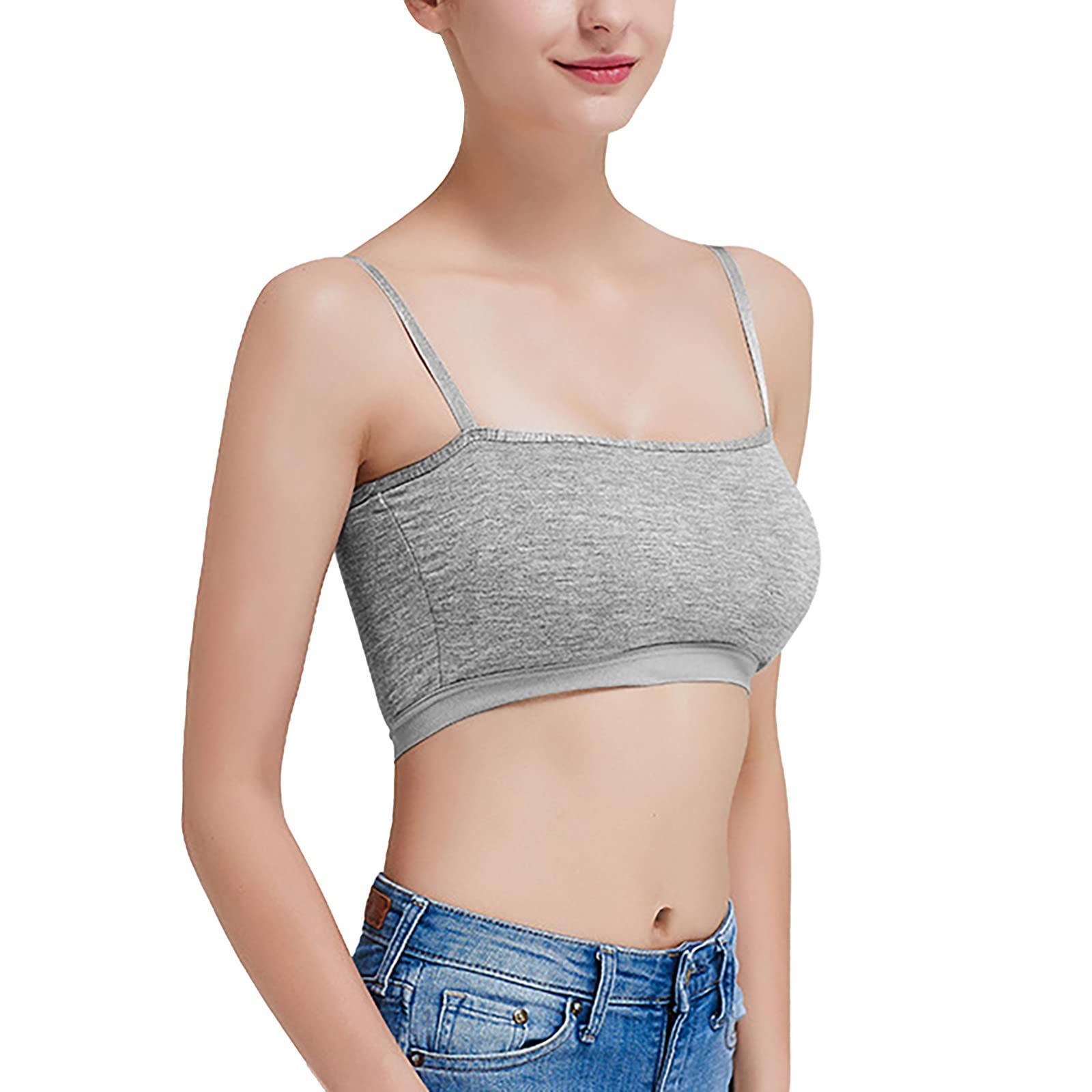 4er Pack Nahtlose Bustier Sport-BHs Ohne Bügel - Super Bequem, Perfekt Für Sport & Alltag