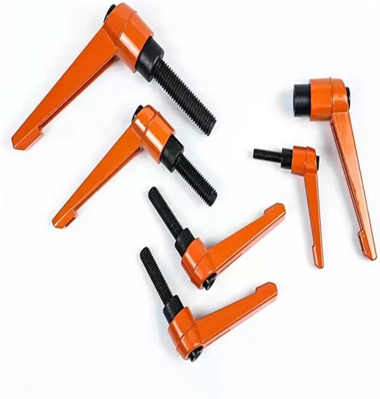 1pcs M4 M5 M6 M8 M10 Clamping Lever Machinery Adjustable Handle Clamping Handle Screws Bolt Locking External Male Thread Knob(Screws M8x80)