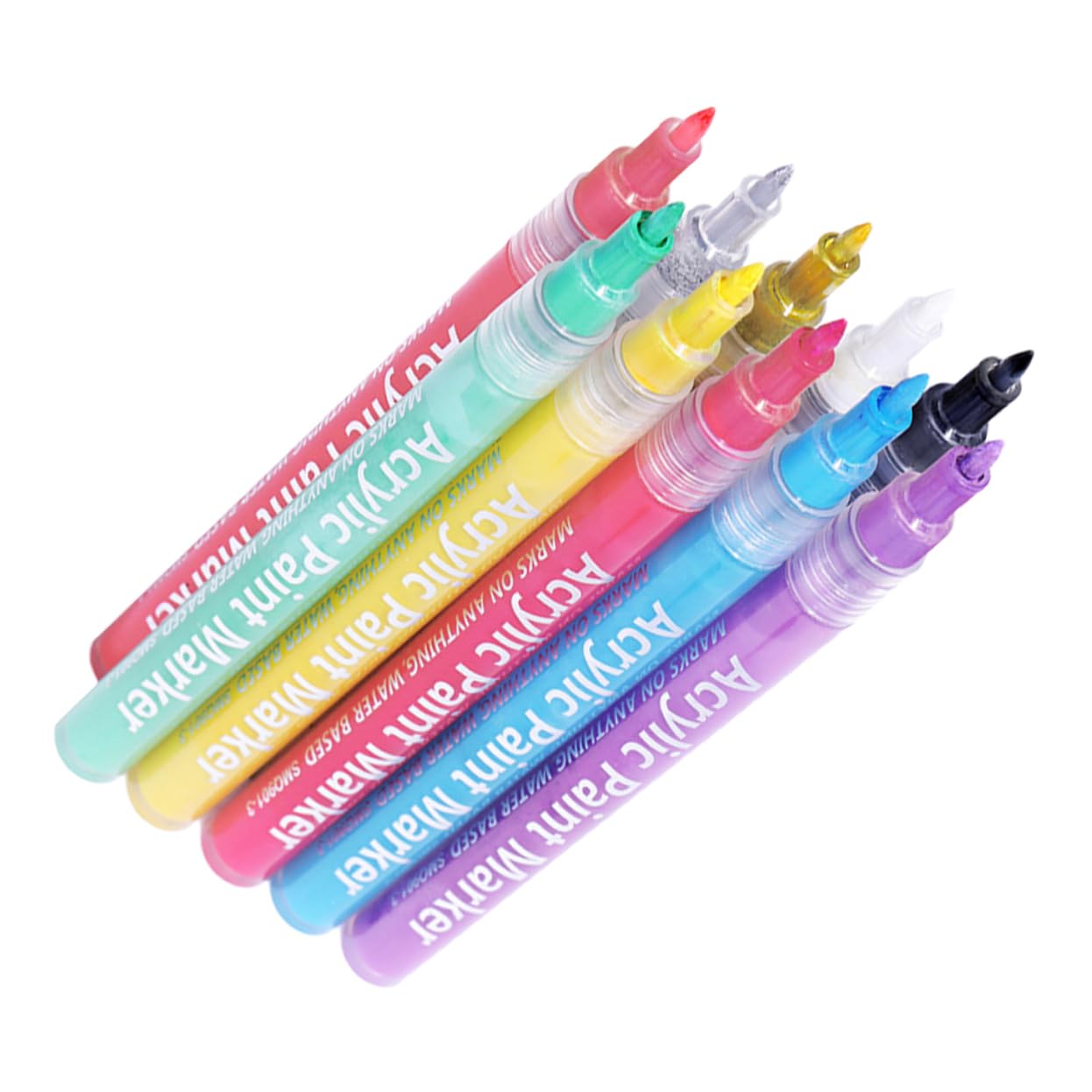 Healeved Bolígrafos y Superficie Lisa 10piezas para Pintar Uñas Agarre Cómodo para Decoración de Manicura en Casa y Salón Profesional