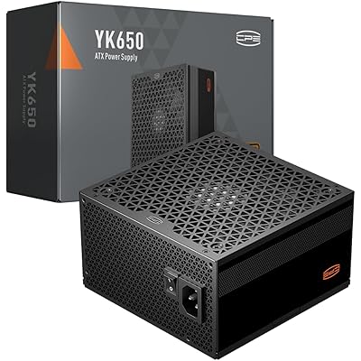 PCCOOLER CPS YK650 電源、80 Plus BRONZE 認定 完全モジュラー PCIe & ATX2.53 ゲーミング PSU 幅広い互換性 …
