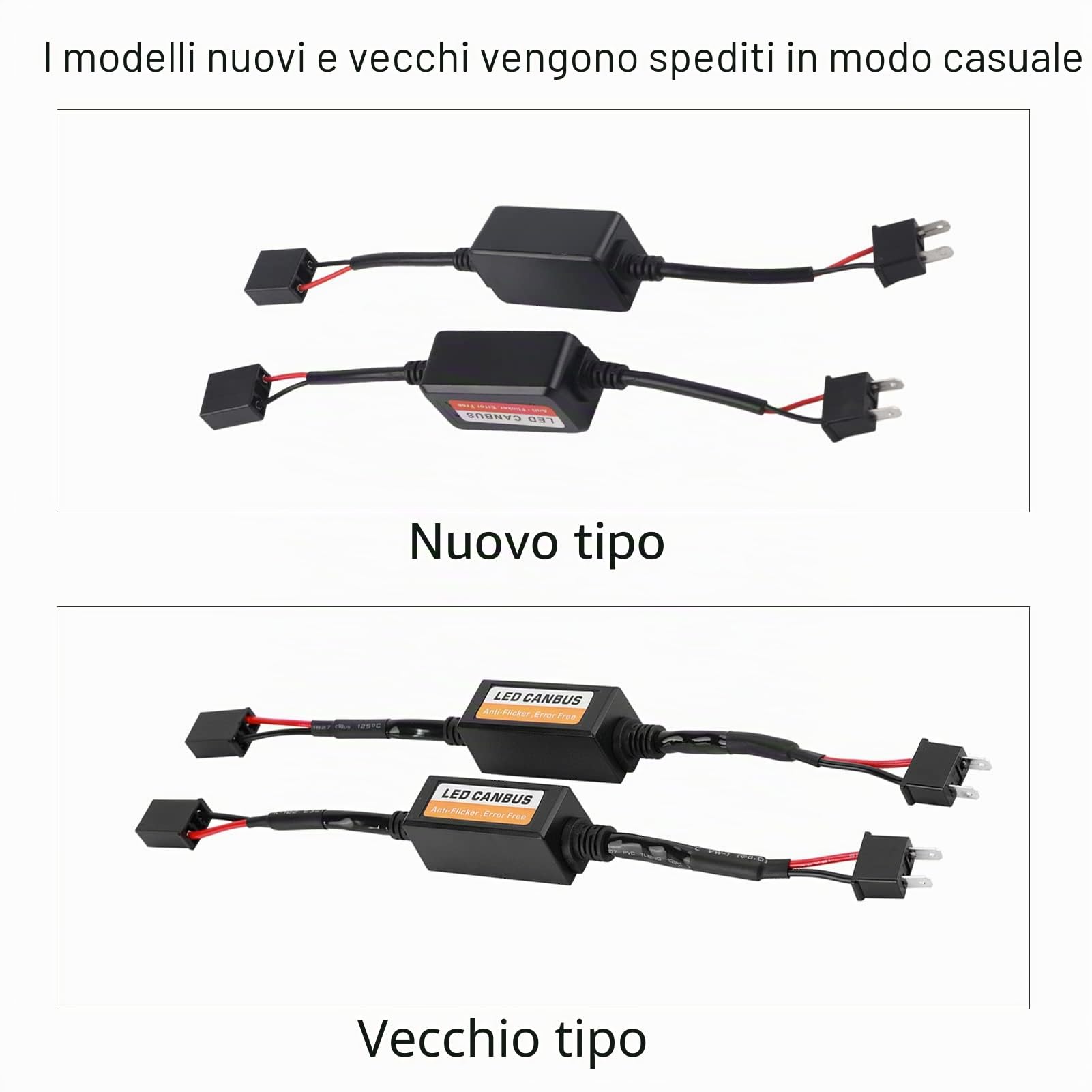 Akozon 2pcs H7 - Decoder per fari a LED Canbus dispositivo decodificatore per fari resistenze anti-sfarfallio Errore di annullamento