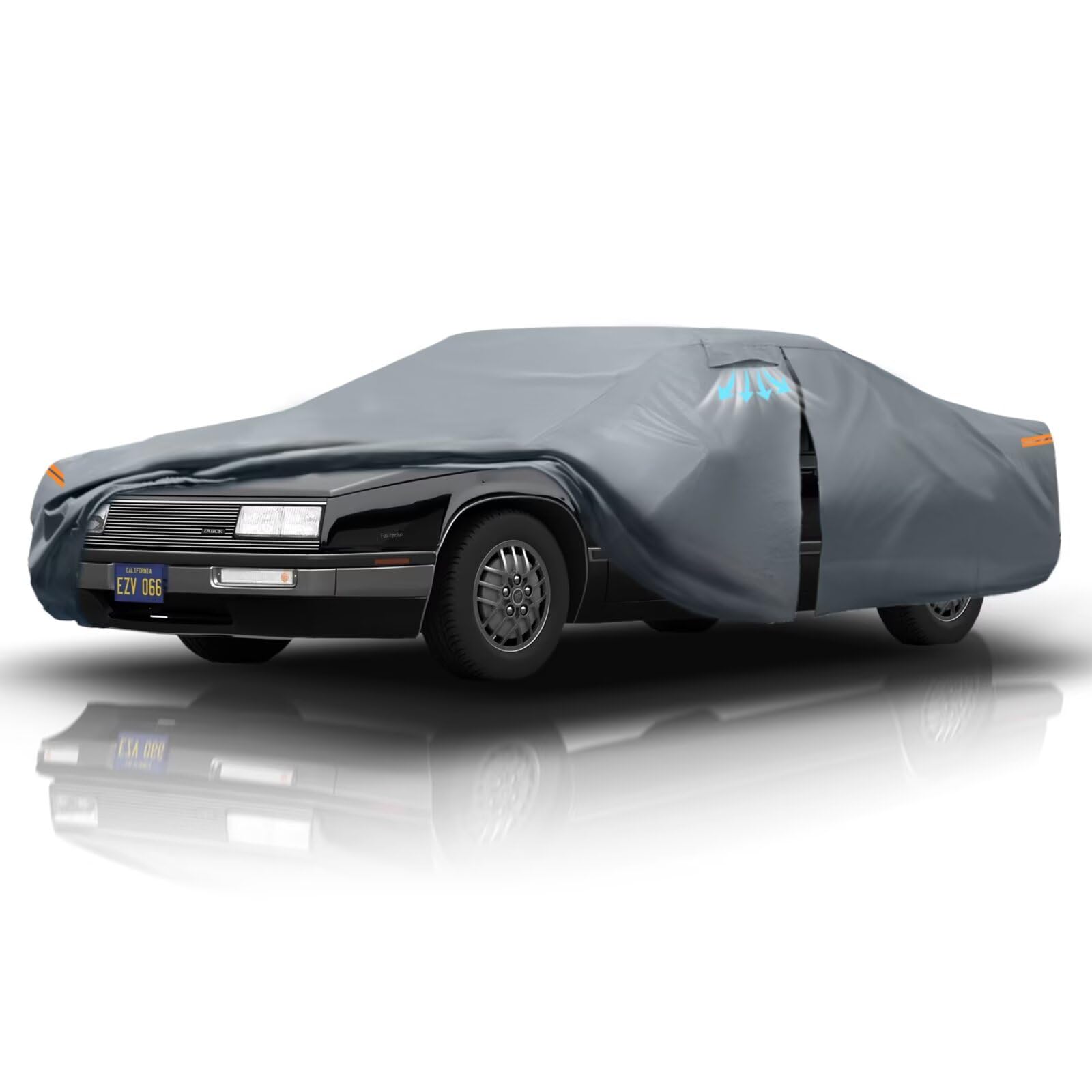 Funda impermeable para coche Buick Lesabre (1986-2005) con ventilación transpirable. Funda premium mejorada (2025). Forro de algodón y cierre de cremallera. Protección contra el sol, la lluvia, la nieve, el polvo y los rayos UV. Regalo con toalla.