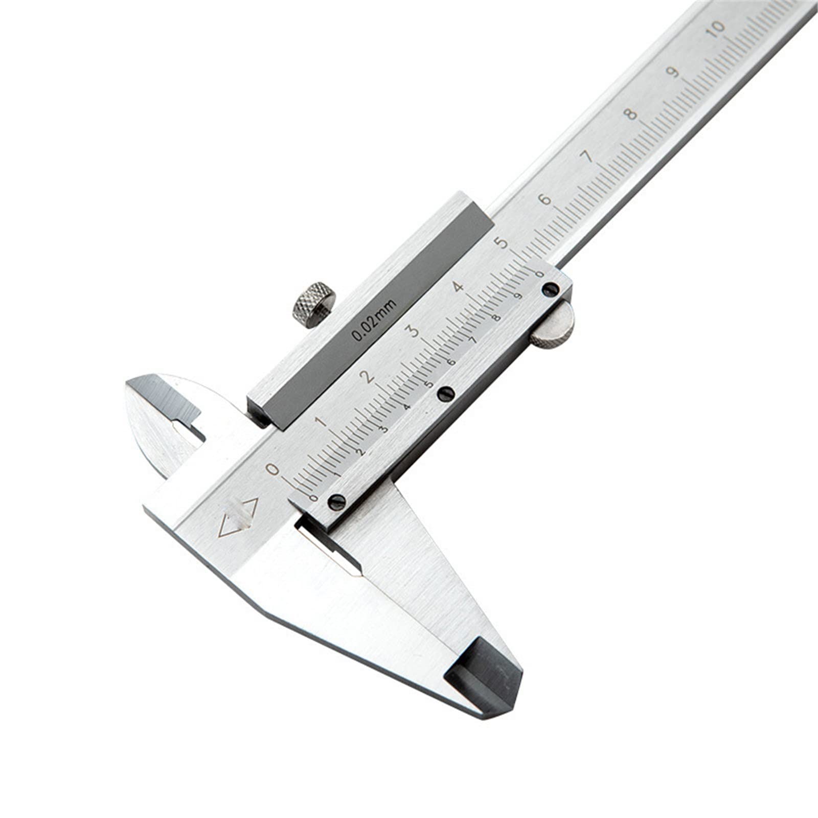RajoNN Calibrador electrónico Digital Precisión de medición de Pasos Calibrador Vernier de 0,02 mm para Uso doméstico e Industrial (Color: Plata, Tamaño: 0.000-5.906 in)