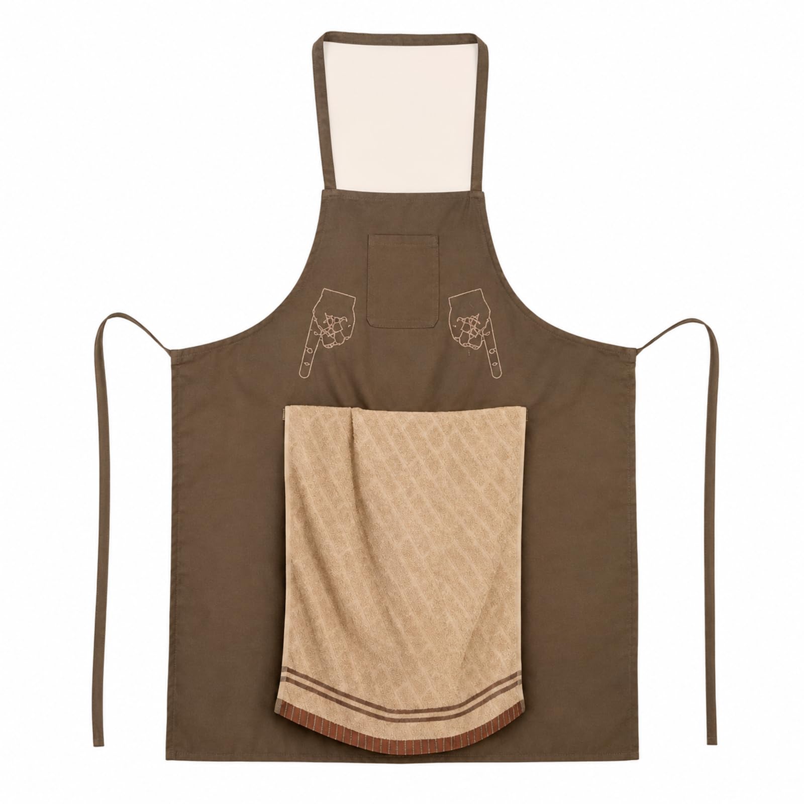 elook Chef'S Prank Apron, Funny Aprons for Men with a Flip Out Towel