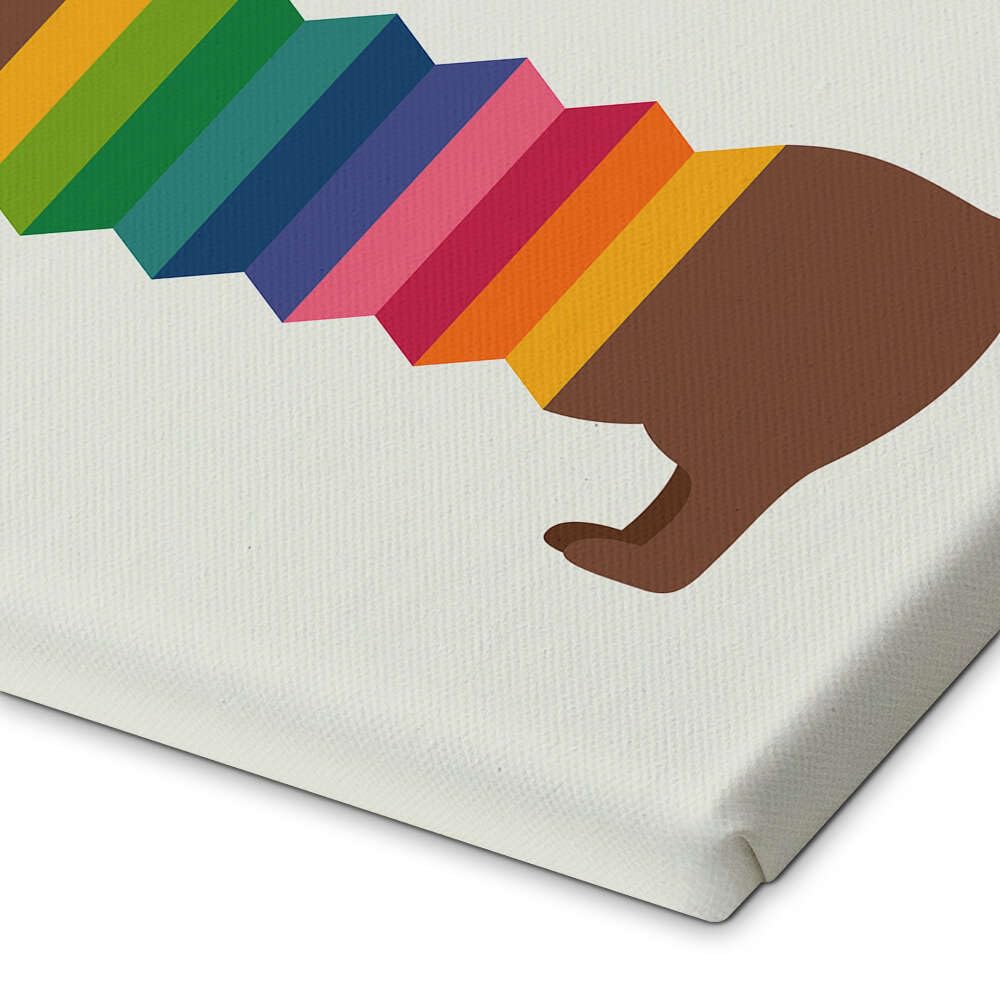 Rainbow Doooog Obraz na płótnie