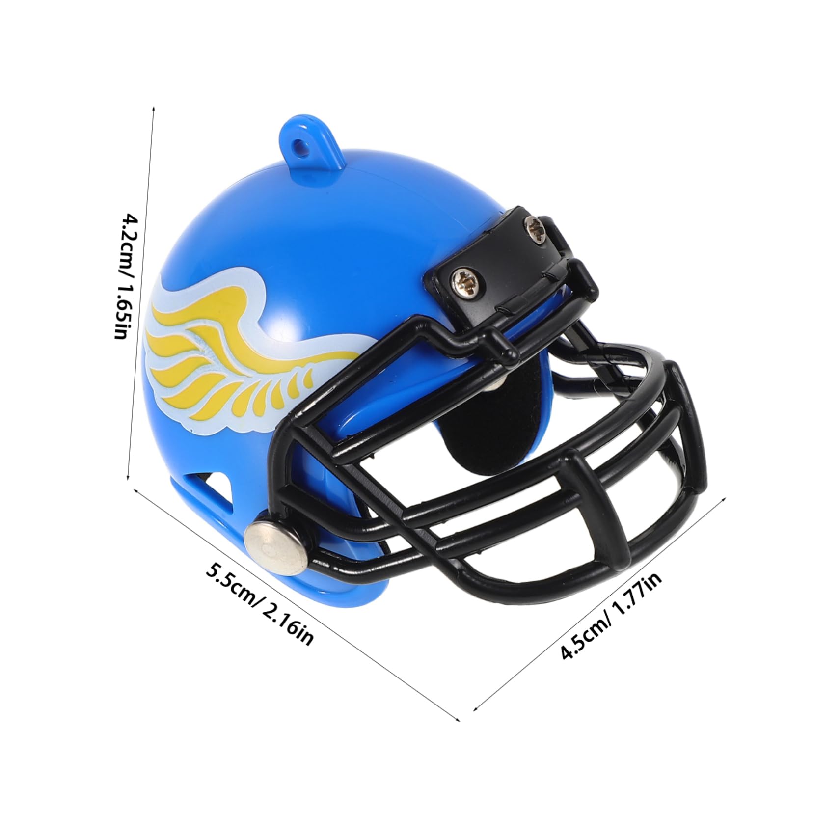 Generic Miniature Hockey Helmet Keychain Realistic Collectible Model for Sports Fans Unique Desk Decor Souvenir for Football Hockey Enthusiasts Detailed Sports Memorabilia