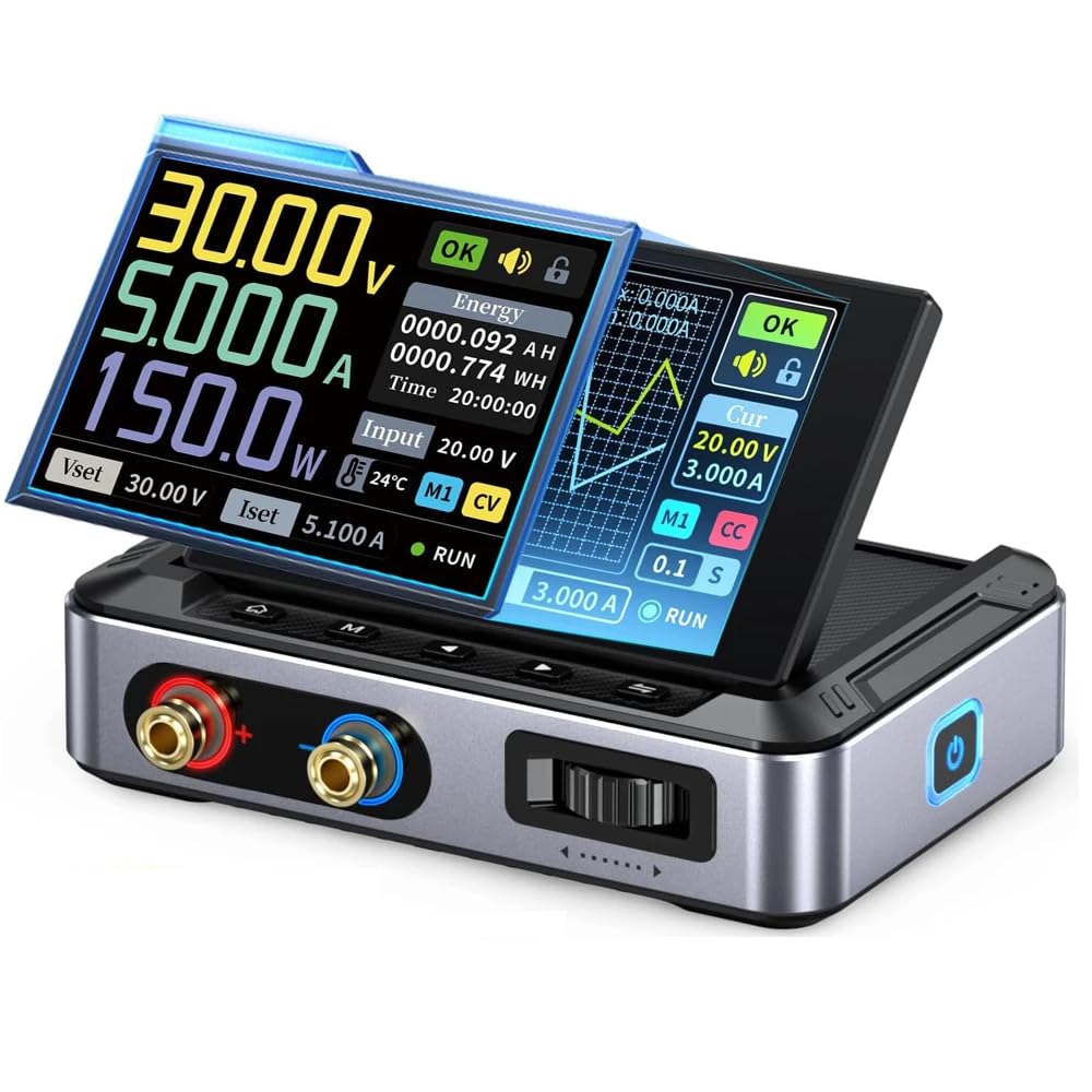 Fuente de alimentación CC DPS 150, Fuente de alimentación CC Ajustable de 30 V y 5 A, con Pantalla IPS a Color de Alta definición de 4 dígitos