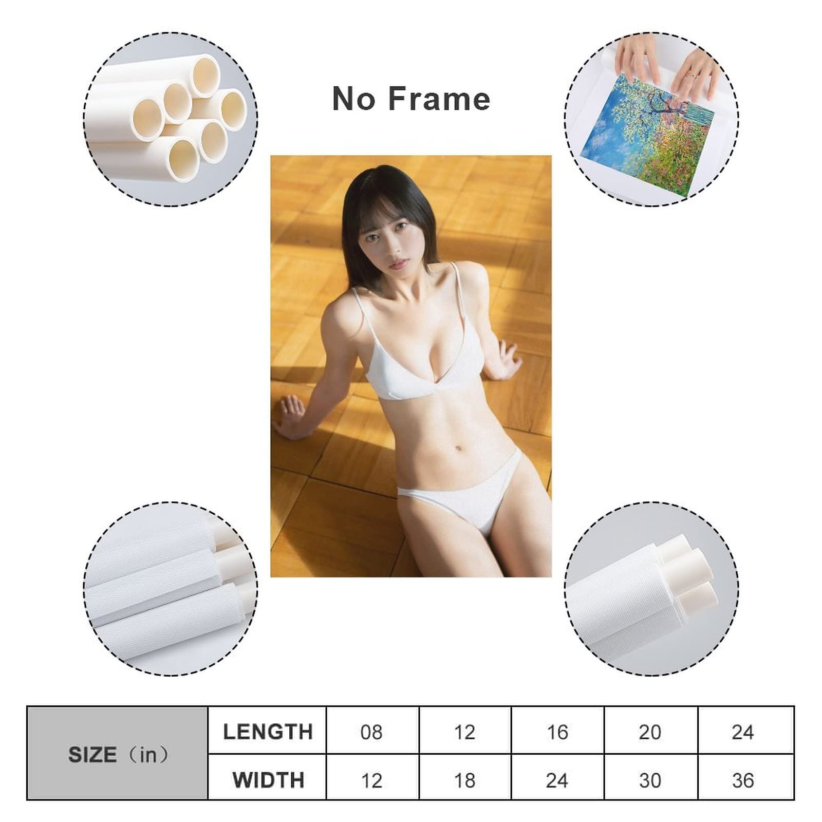 Amazon.co.jp: 大槻りこ女優のセクシービキニポスター 3 アートパネル