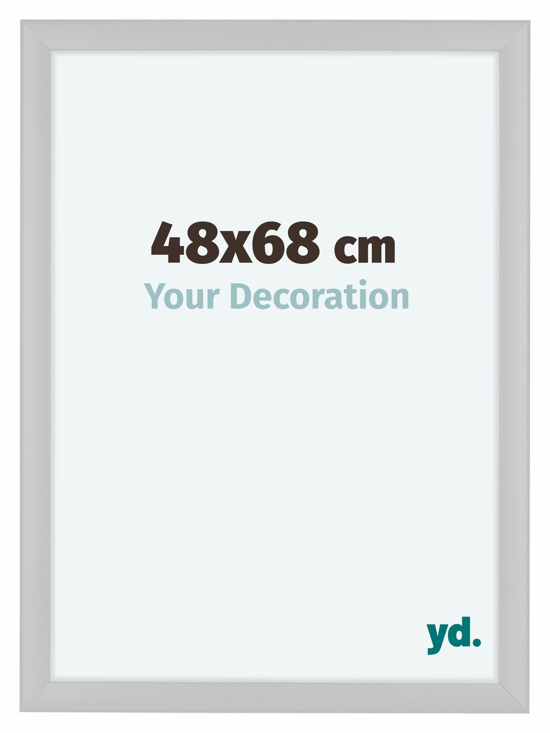 Your Decoration - Picture Frame 48x68 cm - White High Gloss - Decorative Wall Frame in MDF with Antireflection - Frame 48x68 - Como