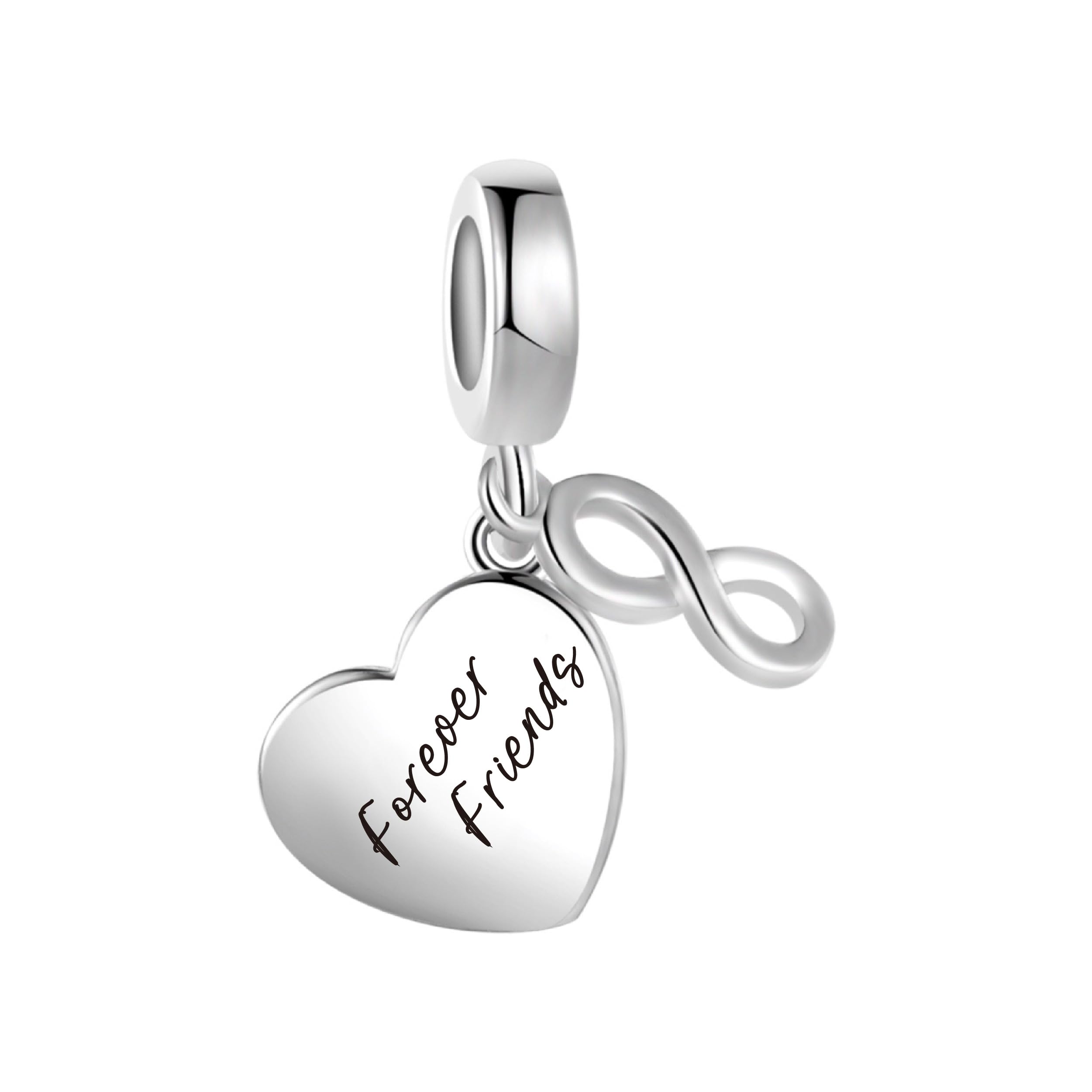 Colgante de corazón de plata MiniJewelry compatible con pulsera de dijes 4