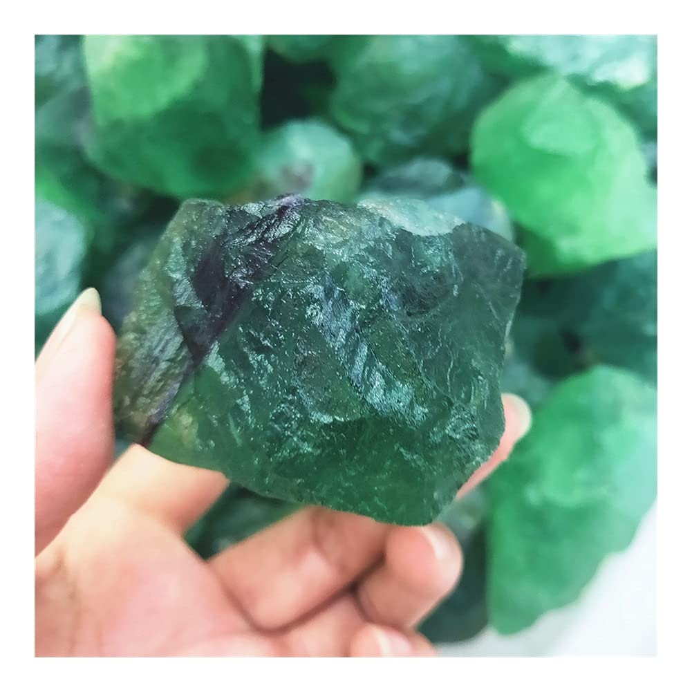 Cristallo Naturale Pietra Grezza Artigianato Cristallo Pietra di Fluorite Grezza Cristalli di Roccia di Quarzo Fluorite Verde Grezzo Naturale Collezioni di casa (Size : 230g)