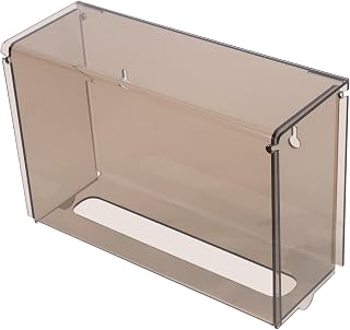 Wall Mounted Acrylic Tissue Box Holder with Double Cover | Bathroom and Kitchen Use, Space Saving Wall Design, Easy Access and Protection for Tissues