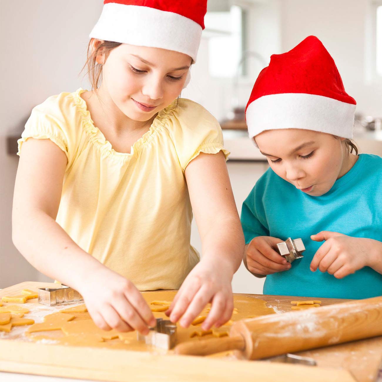 Moldes Para Galletas Navidad De Acero Inoxidable, Juego De