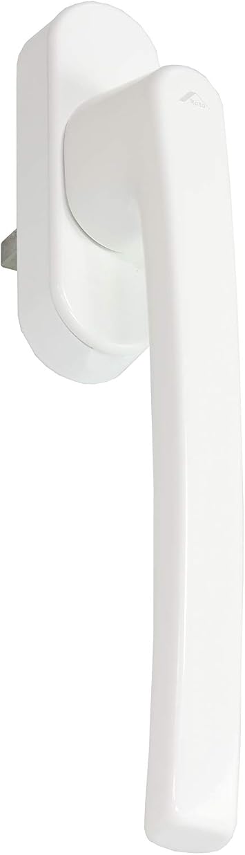 Roto Original Line TS7442 Patio Z Handle with Logo, Traffic White, Pin Length 35 mm, 25 x 3.6 x 6.7 mm