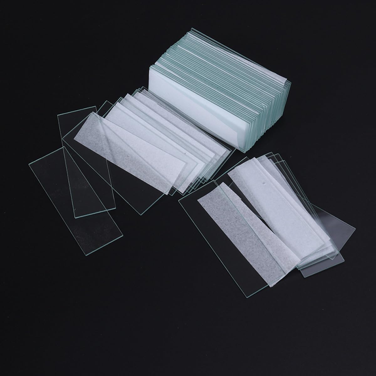 Vetrini Microscopio 450 Pezzi Vetro, Accessori per Microscopio Ottico | Coprioggetto per Laboratori, Kit di Vetrini per Microscopio, Accessori e Ricambio Festa Scuola Decor